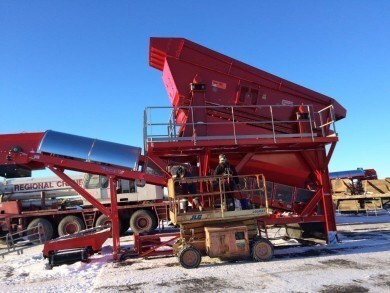 bivi-TEC Double Deck Vibratory Fines Screen being installed by GK