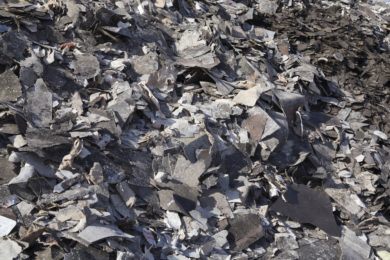 The Asphalt Shingle Recycling Process discarded asphalt roofing shingles General Kinematics